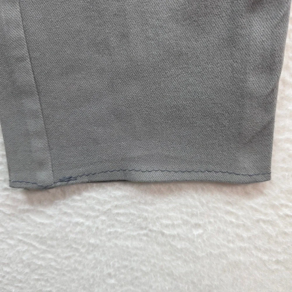 Banana Republic Chino Pants Mens 30x27 Grey Slim‎ Fit Hemmed Cotton Twill